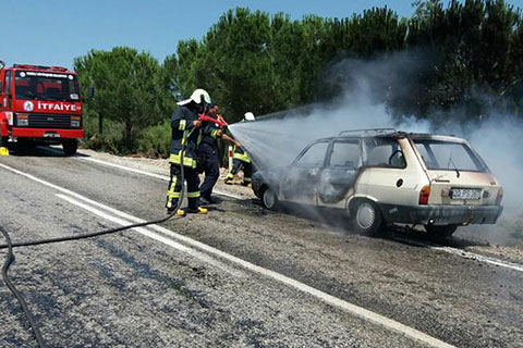 Seyir halindeyken yanmaya başladı