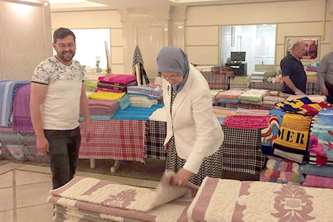 Ramazanoğlu tekstil sergisinde