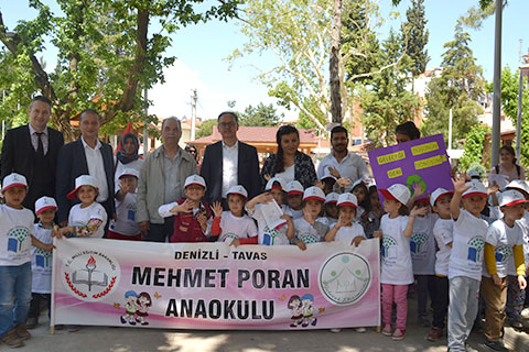 Tavaslı miniklerden çevre dersi