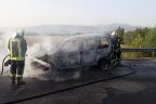 Çevre Yolu’nda seyir halindeki otomobil alevlere teslim oldu