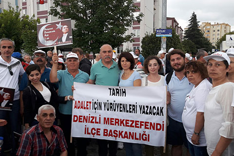 Adalet Yürüyüşü’nde günlerden Denizli