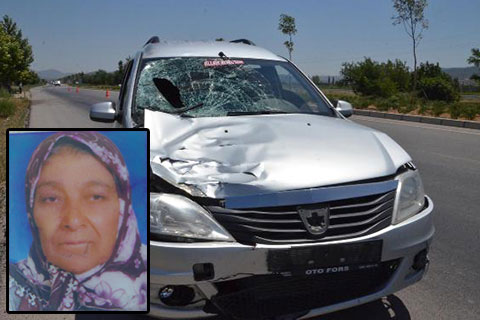 Yolun karşısına su almaya geçen yaşlı kadın kaza kurbanı oldu