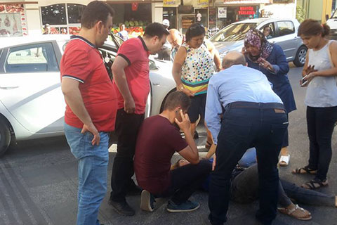 Suluköprü ışıklarında kaza