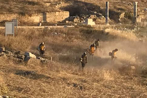 35 kişilik ekip, Laodikya Antik Kenti’nde otları temizliyor