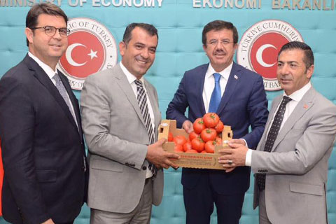 Arap ülkeleri ve Ortadoğu’ya domates ihracatı için Zeybekci’den destek istendi