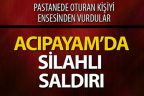 Pastanede otururken ensesinden vurdular