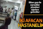 İki afacan hastanelik oldu