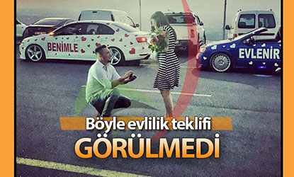 Genç aşık öyle bir organizasyon yaptı ki…