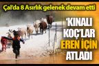 8 asırlık gelenekte kınalı koçlar Eren için atladı