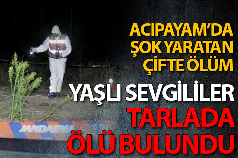 Yaşlı sevgililer tarlada ölü bulundu. Cinayet mi? İntihar mı?