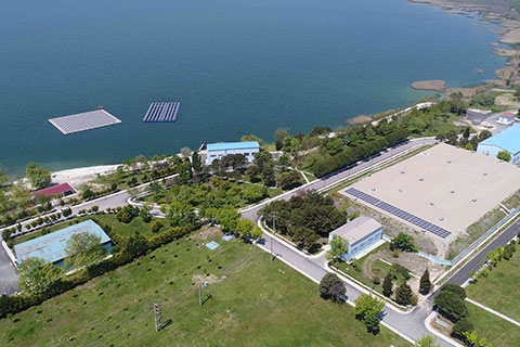 Yüzer GES’in panelleri Bereket’ten