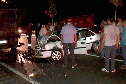 Bozkurt yakınlarında kaza: 1 Ölü 1 yaralı