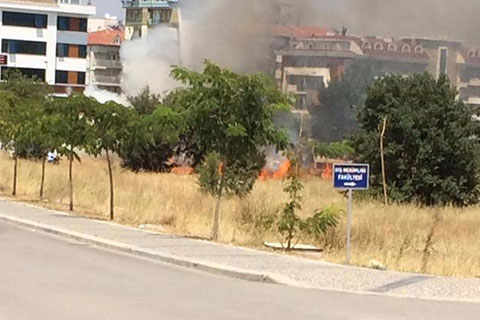 PAÜ çevresini alevler sardı