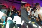 Sarayköy’de kamyon TIR’a arkadan çarptı, bir kişi araçta sıkıştı