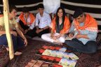 Genç Yazar Eda Urhan ve Yörük Yazar Bakican Evkaralı’ya gençlerden ilgi
