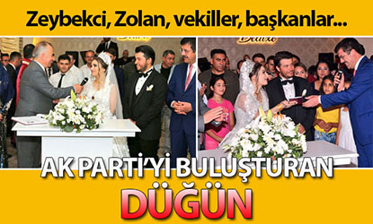 AK Parti Denizli Teşkilatı bu düğünde buluştu