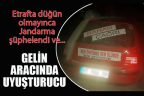 Gelin aracı görünümlü otomobilde uyuşturucu