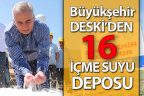 Büyükşehir DESKİ, içme suyu depolarının yapımına başladı