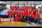 PAÜ Atay Takımı’nın çalışması Alatay’17 bir başarı daha kazandı