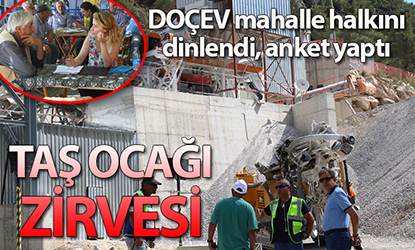 Güzelpınar’daki taş ocağı için zirve yapıldı, kaygılar dile getirildi