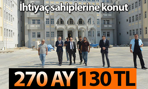 İhtiyaç sahibi vatandaşlar için yapılan konutlarda sona yaklaşıldı