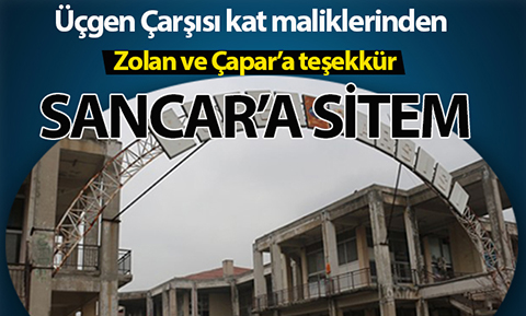 Üçgen Çarşısı kat maliklerinden açıklama