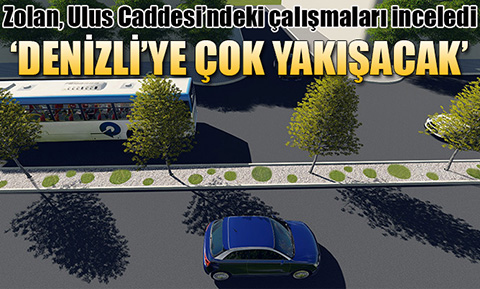 Büyükşehir Başkanı Zolan, Ulus Caddesi’ndeki çalışmaları inceledi