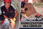 Kanalizasyona düştü, yardımına itfaiye ekipleri koştu