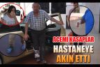 Kolunu bacağını kesen hastaneye koştu