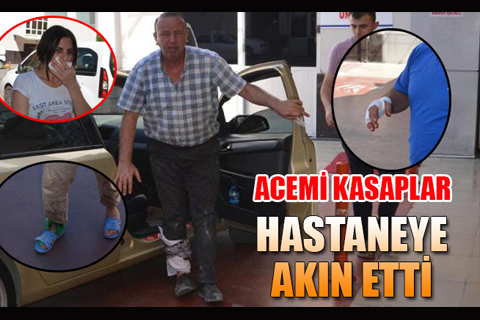 Kolunu bacağını kesen hastaneye koştu