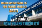 Çardak Havalimanı’nda yolcu ve kargo oranlarında artış