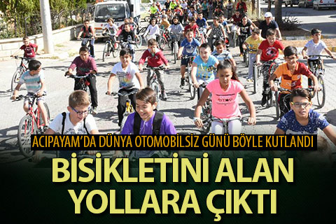 Acıpayam’da Dünya Otomobilsiz Günü böyle kutlandı