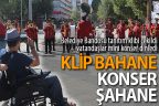 Belediye bandosu klibi çekildi, vatandaşlar konser dinledi