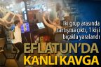 Eflatun Sokak’ta kanlı kavga. 1 kişi bıçaklandı
