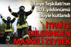 İtfaiyeciler 303. yılı maskeli zeybek ile kutladı