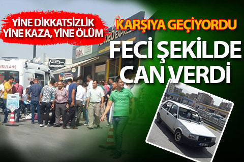Sümer Kavşağı’nda kaza: Karşıya geçen kadına otomobil çarptı