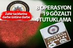 Polis çok miktarda uyuşturucu ele geçirdi, 19 kişi gözaltına alındı