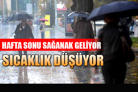 Sağanak, Marmara ve Karadeniz’den başlayacak, hafta sonu Denizli’de