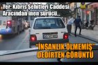Aracından inip yaşlı kadını karşıya geçirdi
