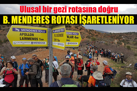“Meandros Way/ Menderes Yolu” ekibi, işaretleme çalışmalarında önemli mesafe kat etti