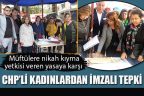 CHP’li kadınlardan müftü nikahına karşı imza kampanyası
