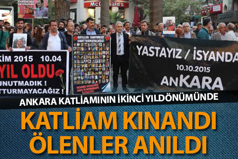 Ankara katliamının ikinci yılında kaybedilen canlar anıldı