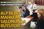 Avukat anne, duruşmalara 4 aylık bebeğiyle katılıyor