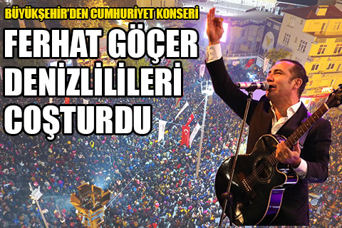Cumhuriyet konserinde Ferhat Göçer sahne aldı