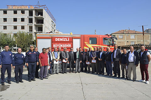 İtfaiye’den muhtarlara yangın eğitimi