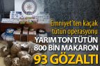 Emniyet’ten kaçak tütün operasyonu: 93 gözaltı