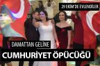 Gelin damadın Cumhuriyet coşkusu