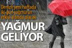 Yeni haftada Denizli iki gün yağmurlu
