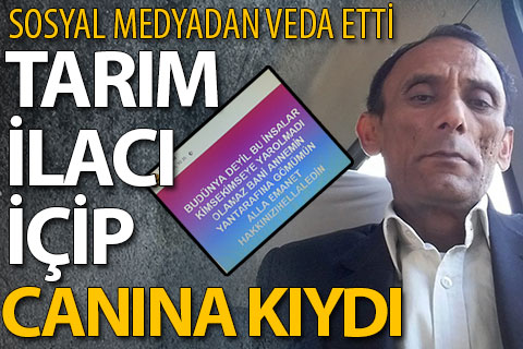 Facebook’tan veda mesajı yayınlayıp intihar etti