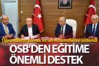 OSB, öğrencilerin yemek ve servis ücretlerini üstlendi